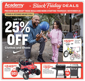 Academy Sports 2025 Black Friday Ad