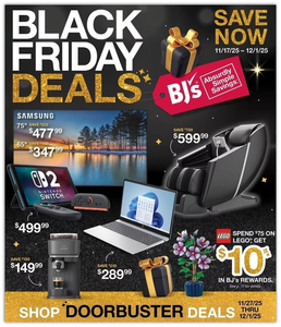 BJ's Wholesale 2025 Black Friday Ad