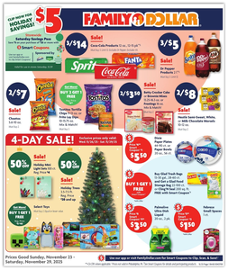 Family Dollar 2025 Black Friday Ad