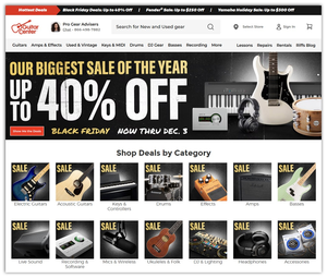 Guitar Center 2025 Black Friday Ad