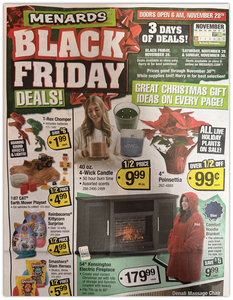 Menards 2025 Black Friday Ad
