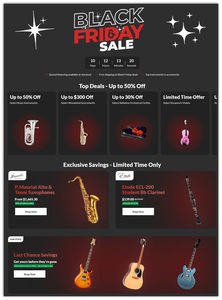 Music & Arts 2025 Black Friday Ad