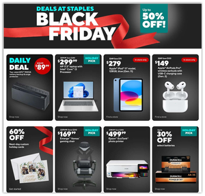 Staples 2025 Black Friday Ad